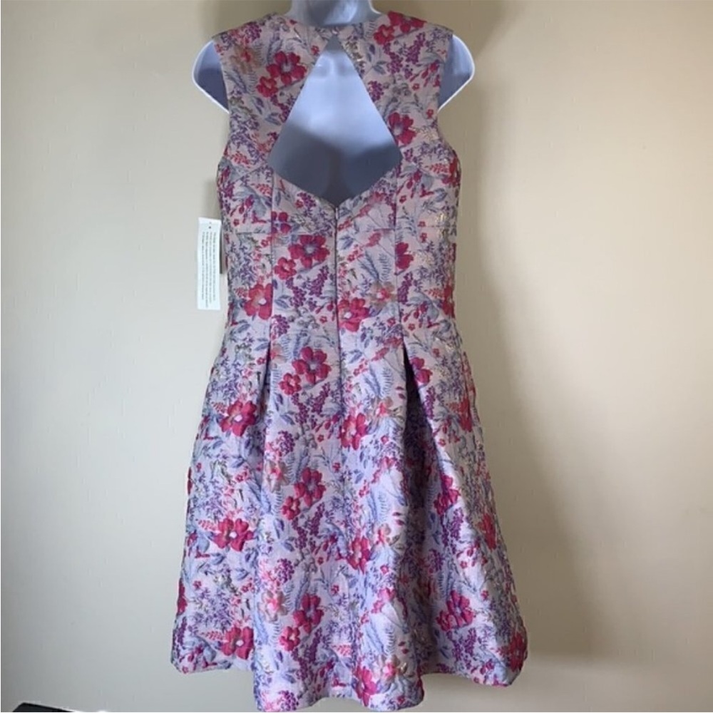 Aidan Mattox Jacquard Open Back Flare Dress. 6.  NWT. - Picture 13 of 16